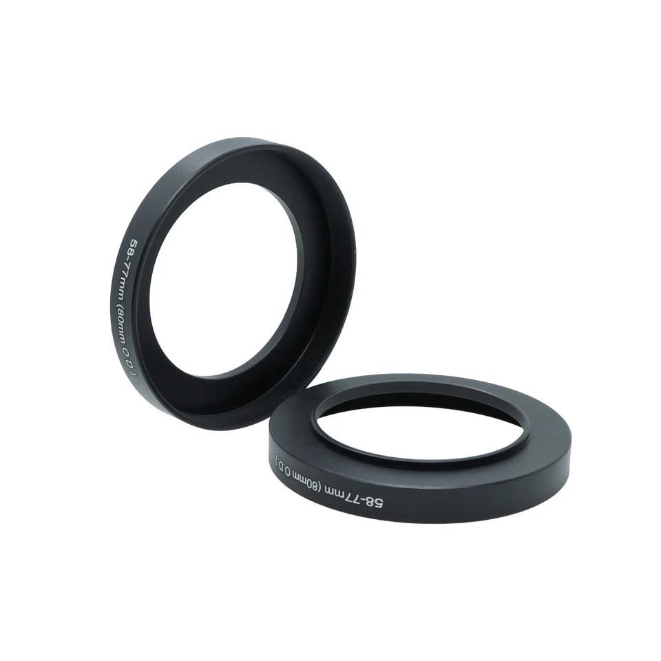 Cinema Step Up Ring 44/48/49/52/55/58/62/67/72/77/82mm To 80mmOD For 77mm Filter - Image 3 of 4