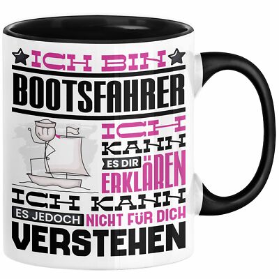 Bootsfahrer Geschenk Kaffee-Tasse Geschenkidee für Bootsfahrer Ich Bin Bootsfahr