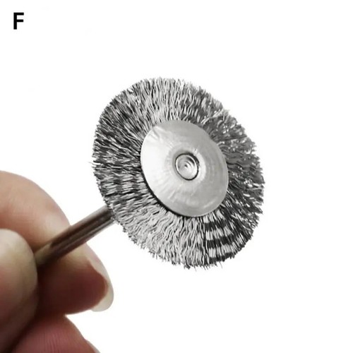 15Pcs Wire Brush Wheel Cup Coarse Crimped Carbon Steel Shank Drill Attachments - Picture 11 of 12