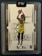 Ochai Agbaji 2022-23 Noir Rookie Basketball Card #188 /99