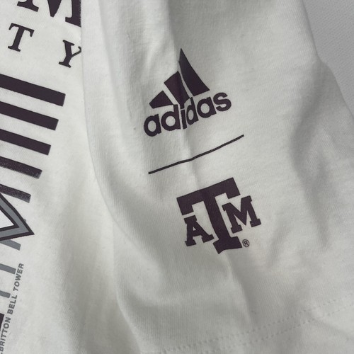 Texas A&M Aggies NCAA Adidas Women's "College Station" Grey T-Shirt Size M - Picture 4 of 7