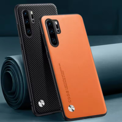 Leder Hülle Für Huawei P30/P30 Pro Bumper Silikon Handyhülle Schutz Cover Case