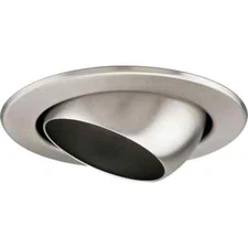 Progress Lighting Progress Lighting 4 in. Brushed Nickel Recessed Eyeball Trim