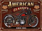 American Classic, retro vintage style metal sign/plaque man cave shed garage