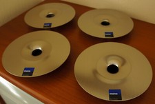 mono Kerzenhalter 10454, 4er Set, Licht im Kreis, Edelstahl, Stabkerze, Teelicht