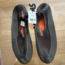 Walmart Men's Slip-On Mesh Water Shoes grey/orange US 7/8
