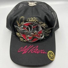 Vintage Cliff Raven Hat Black Ed Hardy Japane...