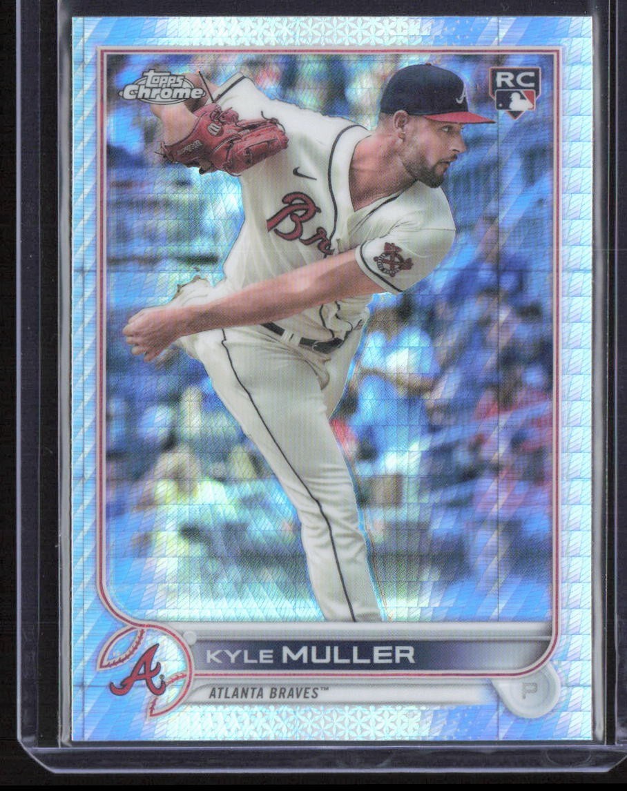 2022 Topps Chrome Kyle Muller #70 Prism Refractor Rookie RC Braves