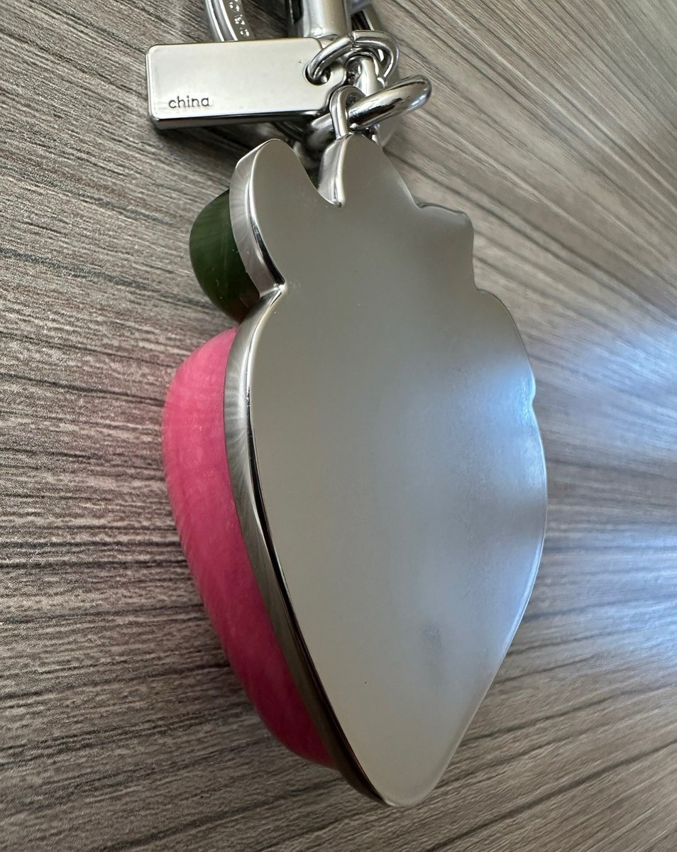 Coach X Coachtopia Recycled Resin Strawberry Bag Charm