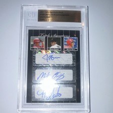 Just Minors 2007 Triple Signatures Black Triple Auto 5/5 Bruce Owings Soto