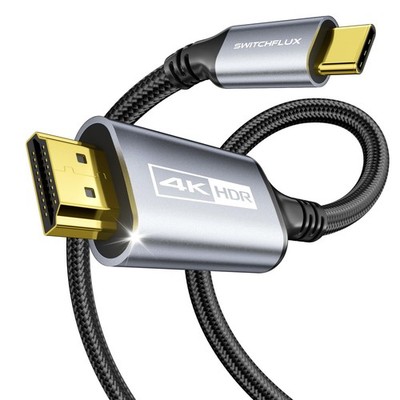USBC to HDMI Cable 6Ft 4K@60Hz HighSpeed USB Type C to HDMI 2.0 Braided Cord ...