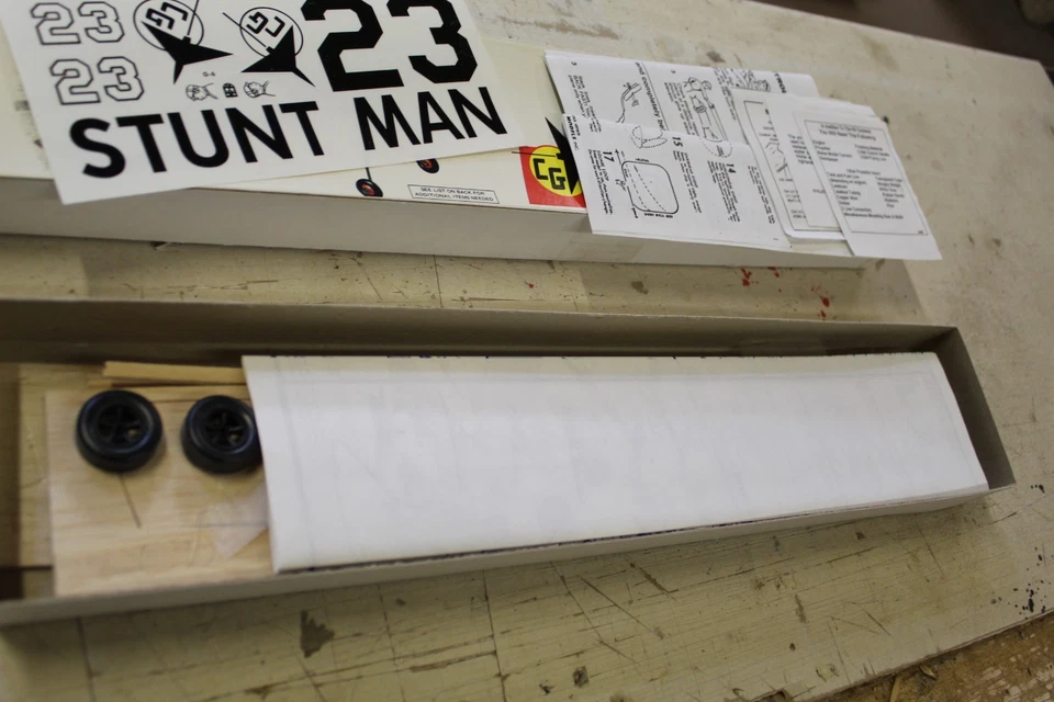 Carl Goldberg, "Stuntman 23" Vintage Controline Balsa Plane Kit 23" - Image 4 of 4