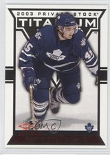 2002-03 Pacific Private Stock Titanium Red 84/299 Carlo Colaiacovo #138 1s8