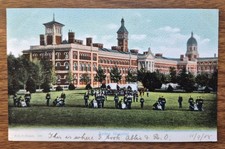 1905 Netley Hospital, Hampshire Military Hospital, Uniformed Soldiers on Lawn