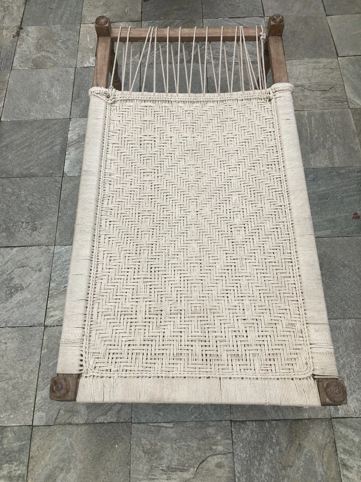 Beautiful vintage boho Indian day bed - image 4 of 4