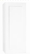 Shaker Satin White Stock Assembled Wall Kitchen Cabinet 18 in. x 36 in. x 12 in