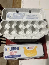 Empty Egg Dozen Cartons | Holds 12 Eggs - Pack of 15