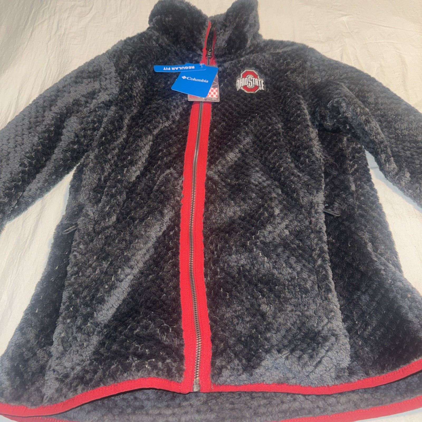 Ohio State Columbia Jacket Women's CLG Fire Side II Sherpa FZ New Medium