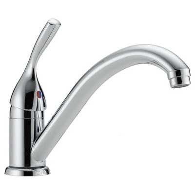 Delta 134 / 100 / 300 / 400 Series 101-DST Single Handle Kitchen Faucet - Chrome