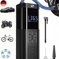 Elektrische Luftpumpe, Akku Kompressor 150PSI, Akku Luftpumpe Fahrrad Mit