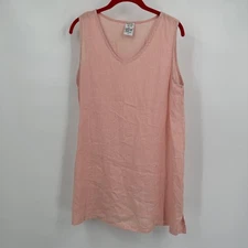 Match Point Womens Linen Tank Top Size S Cottagecore Coastal Grandmother