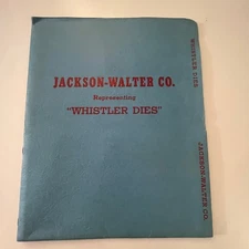 1950s Jackson-Walter Co S.B. Whistler & Son Dies Vintage Empty Folder J18