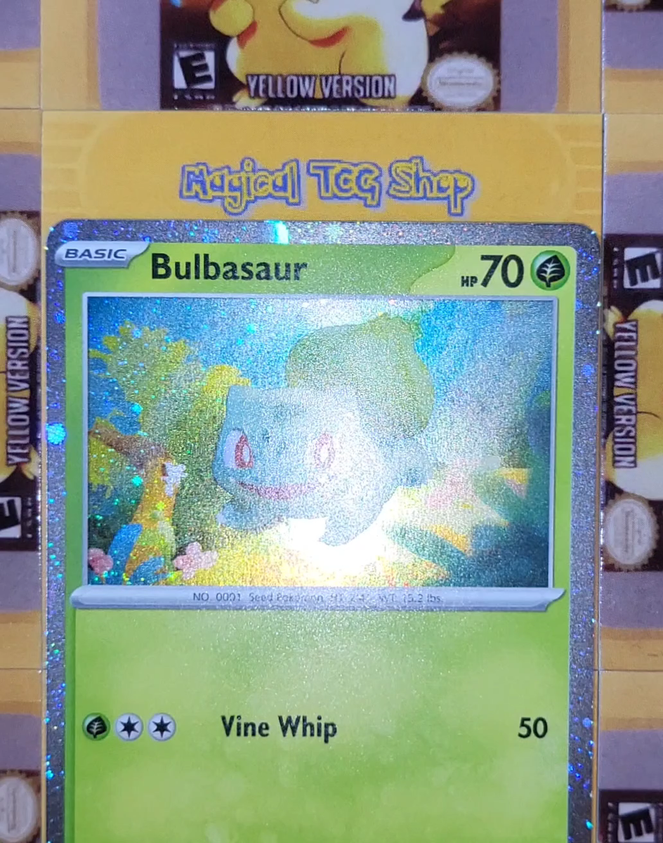 Pokemon Bulbasaur Black Star Promo 046 Cosmos Holo Swirl NM | eBay