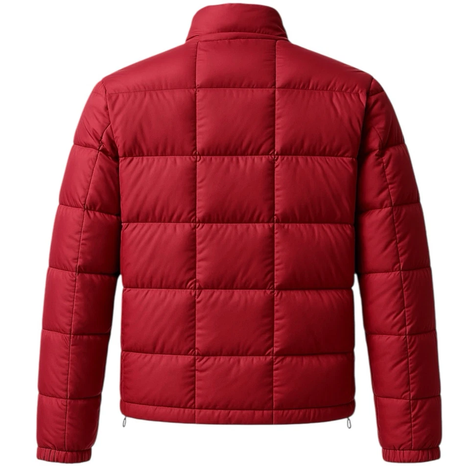 BURBERRY BRIT CLASSIC SOLID WOMEN ZIP RED PUFFER JACKET/COAT SIZE M - Image 2 of 4