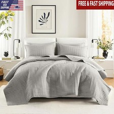 Luxury Lightweight Stitching Quilt Set All Season Bedding 3 Piece Bedding Layer