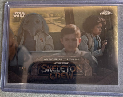 Topps Chrome Star Wars Skeleton Crew SC-2 Shuttle to Class Superfractor 1/1 Wim