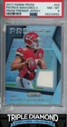 2017 Panini Prizm Patrick Mahomes II Rookie Premier Patch Silver PSA 8 A956
