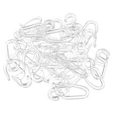 50 Pcs Bed Curtain Special Hook Accessories Plastic Sliding Curtain Hooks