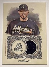 Freddie Freeman 2019 Topps Allen & Ginter #FSRB-FF Full Size Relics B MEM Braves