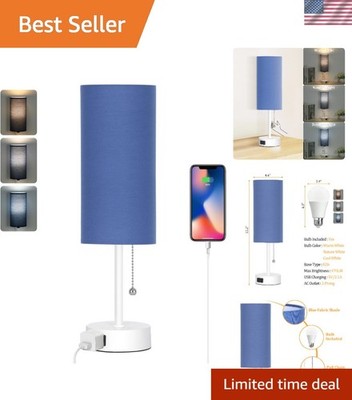 Stylish Bedroom Table Lamp with Color Changing Features and Bulb Included