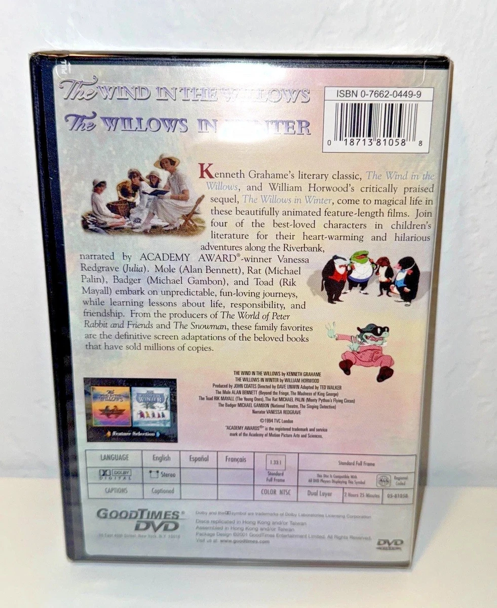 The Wind in the Willows in Winter Double Feature Rare OOP DVD Animated NEW