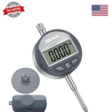 Electronic Digital Dial Indicator Gauge Inch/Metric Conversion 0-1 Inch/25.4 ...