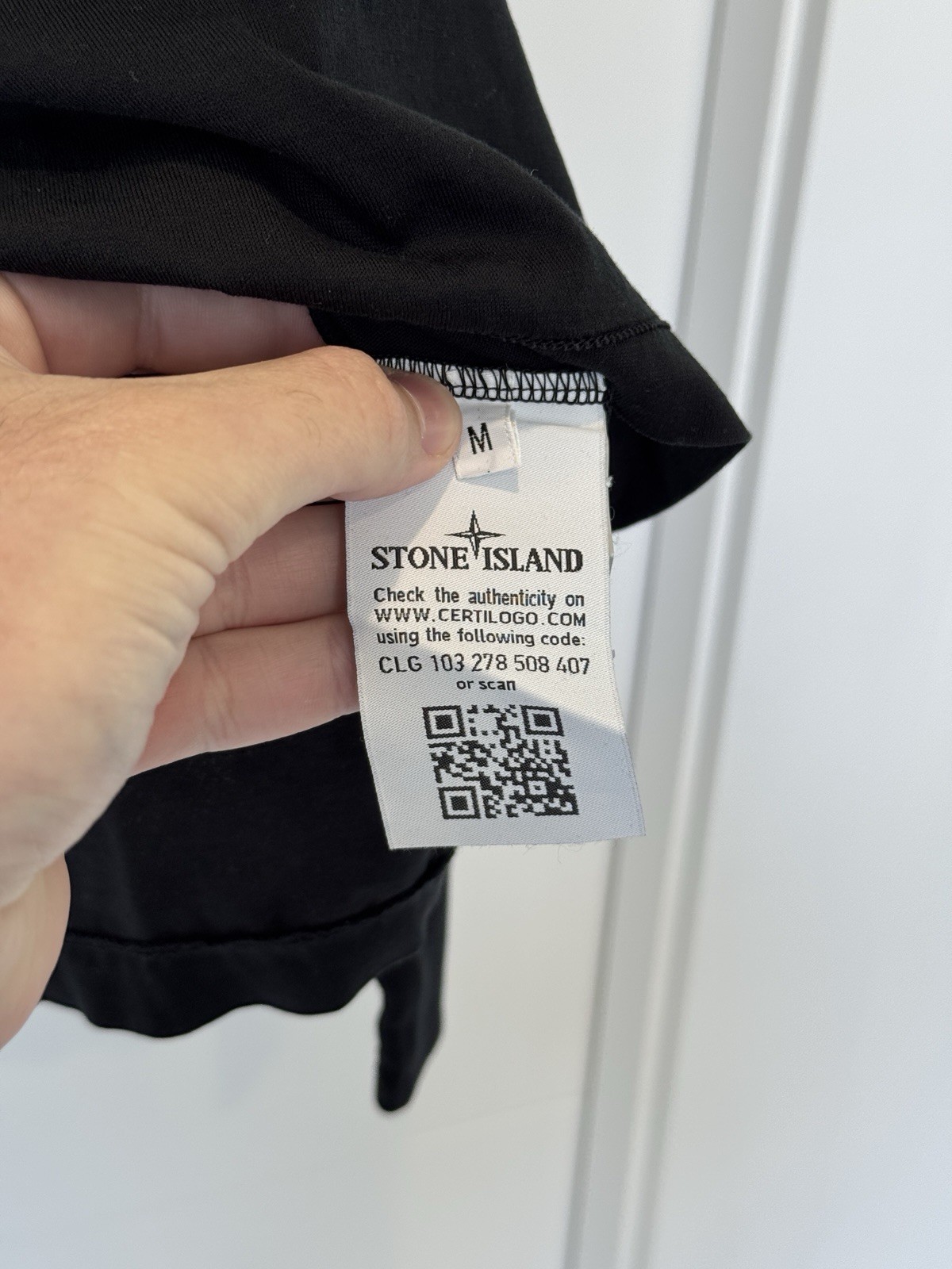 Stone Island Mens Black Patch Program LS Tee Size… - image 6