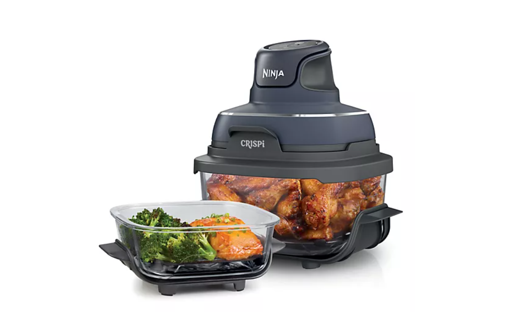 Ninja Crispi 4-in-1 Compact Glass Air Fryer with Multi-Cook Functions-image