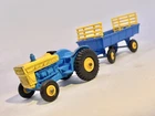 Matchbox🔥Lesney 1967 Ford Tractor & Hay Trailer Vintage Original 1/64