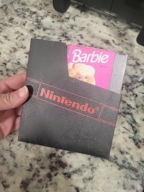 Barbie Nintendo NES con custodia e libretto testata funzionante