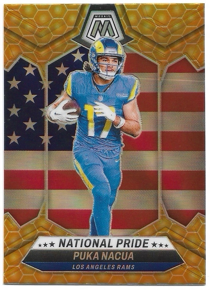 Puka Nacua 2024 Panini Mosaic National Pride Honeycomb Prizm #264 *Print Line