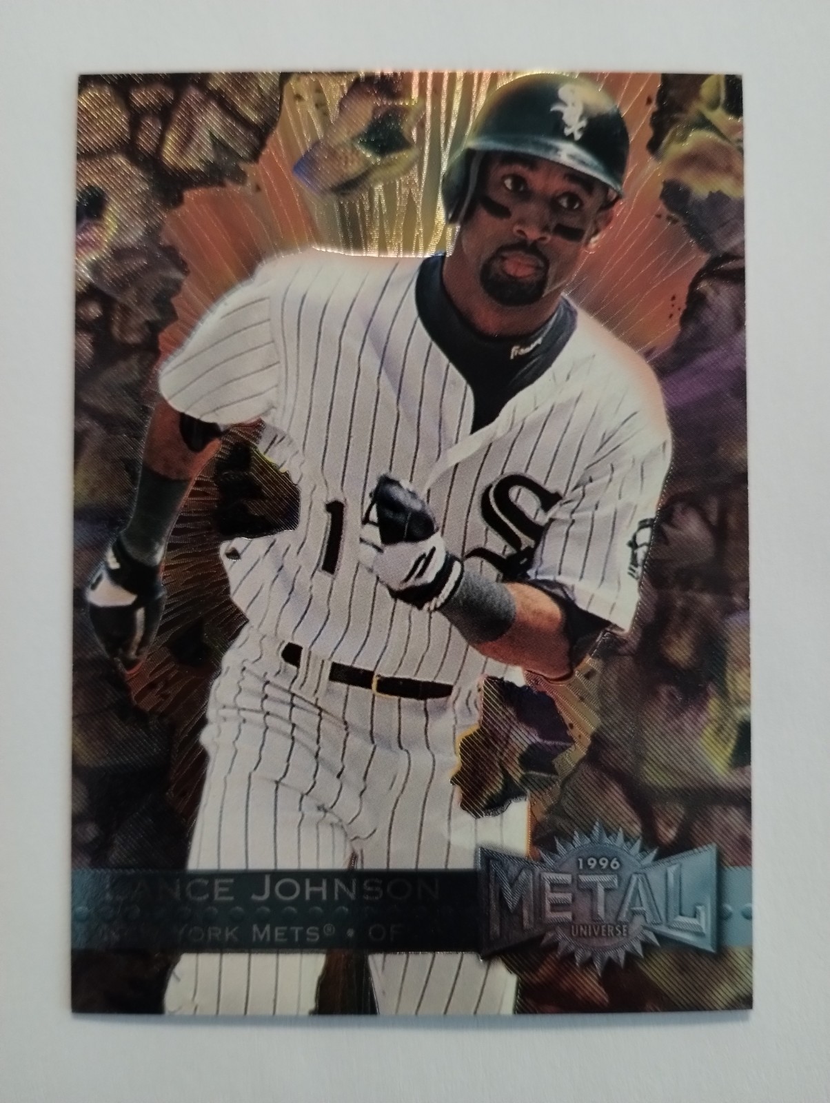 1996 Fleer Metal Universe Lance Johnson #202 Chicago White Sox