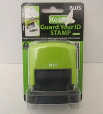  Kespon Plus Guard Your ID Roller Stamp Advanced Pink Case Black Ink NIB
