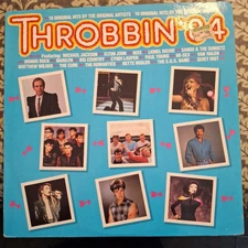 VARIOUS "THROBBIN' 84" AUSTRALIA VINYL LP 1984 VG+