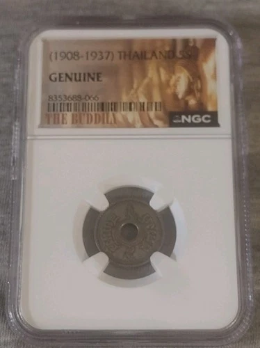 (1908-1937) Thailand 5S NGC Genuine The Buddha label 