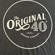 The Original 40 Brewing Co. T-Shirt Men's XL - Black | North Park San Diego Craf