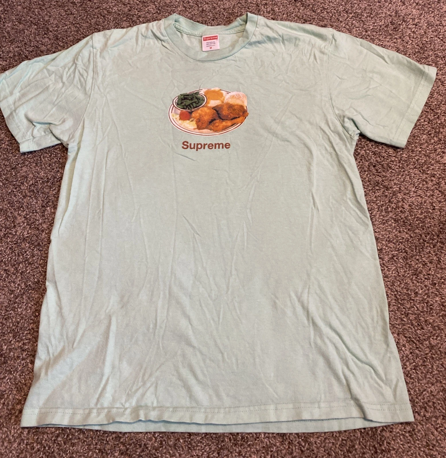 Tee shirt Supreme Chicken vert menthe taille M