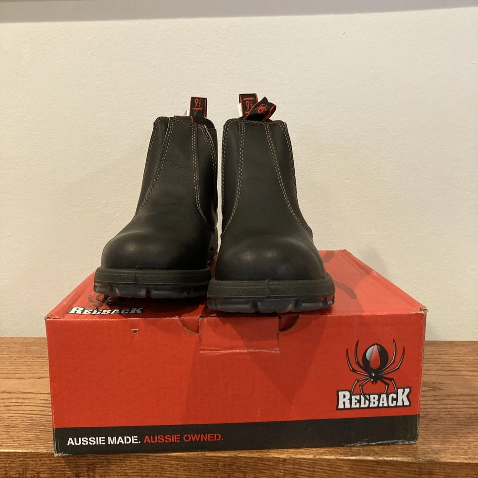 Redback Bobcat Claret Oil Kip UBOK Elastic Sided Soft Toe Work Boot Size US 10.5 - Image 3 of 4