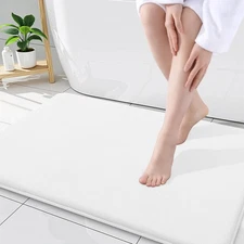 Memory Foam Bath Mat 34x21, Extra Soft and Absorbent Bathroom Mats, Non Slip ...