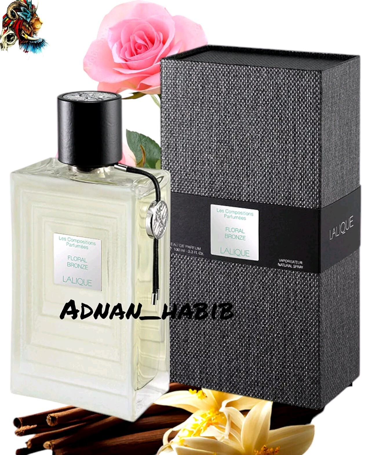 LALIQUE LES COMPOSITIONS PARFUMEES FLORAL BRONZE EDP 100ML SPRAY NEW & SEALED